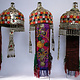 Vintage Tribal Uzbek Frauen Hochzeit kopfschmuck kopfbdekung Turkmenisch Afghanistan Turkmenistan Uzbekistan 23B