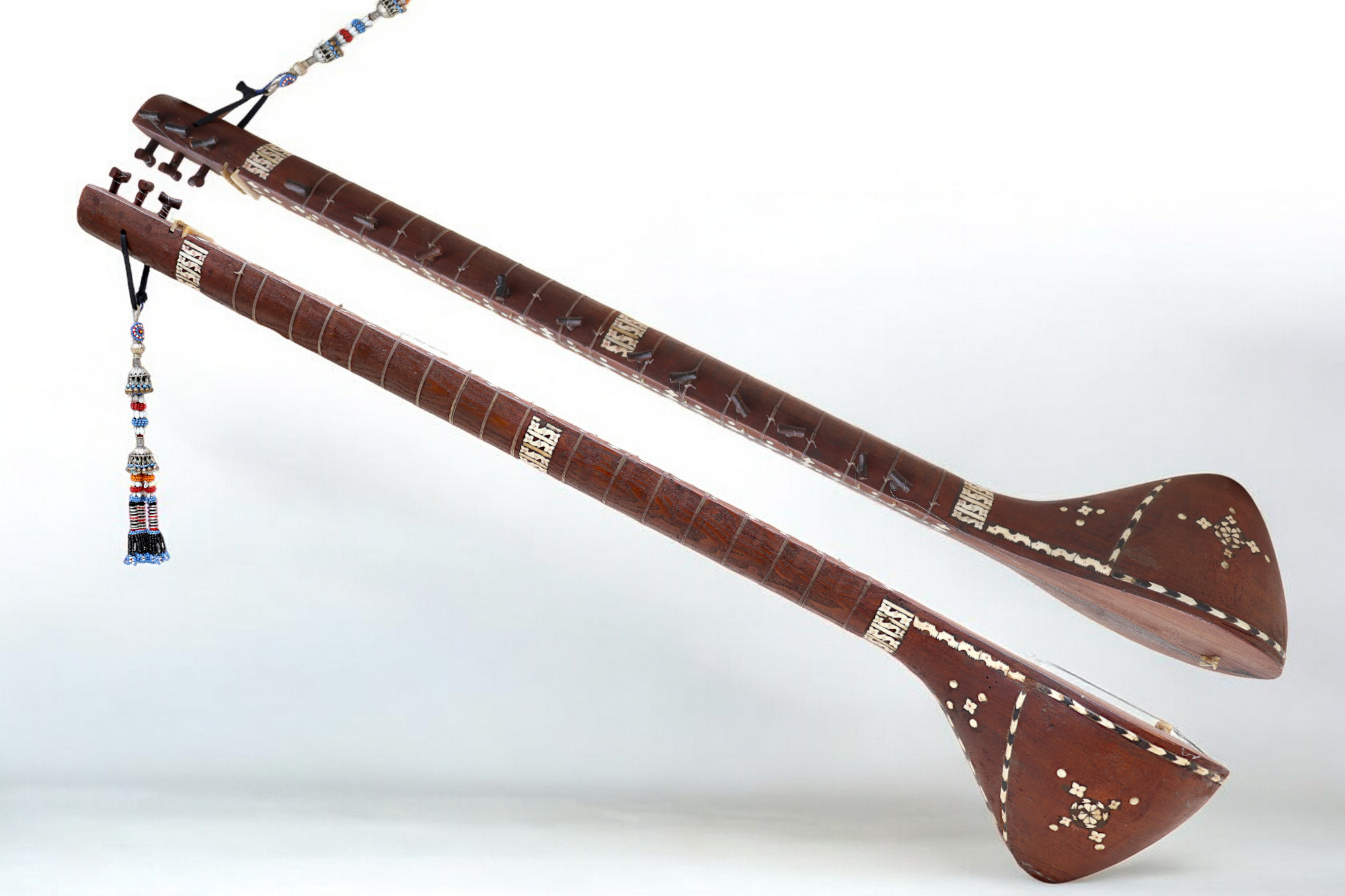 antik exotische traditionelle Volksmusikinstrument Afghanistan Tambur Tanbur tanboor Afghan Langhalslaute für linkshänder   تنبور Nr-25