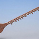 antique afghan folk music instrument Tambur Tanbur tanboor from Afghanaistan  with mother-of-pearl and bone inlaid for left-handed people تنبور No:25