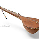 antique afghan folk music instrument Tambur Tanbur tanboor from Afghanaistan  with mother-of-pearl and bone inlaid for left-handed people تنبور No:25