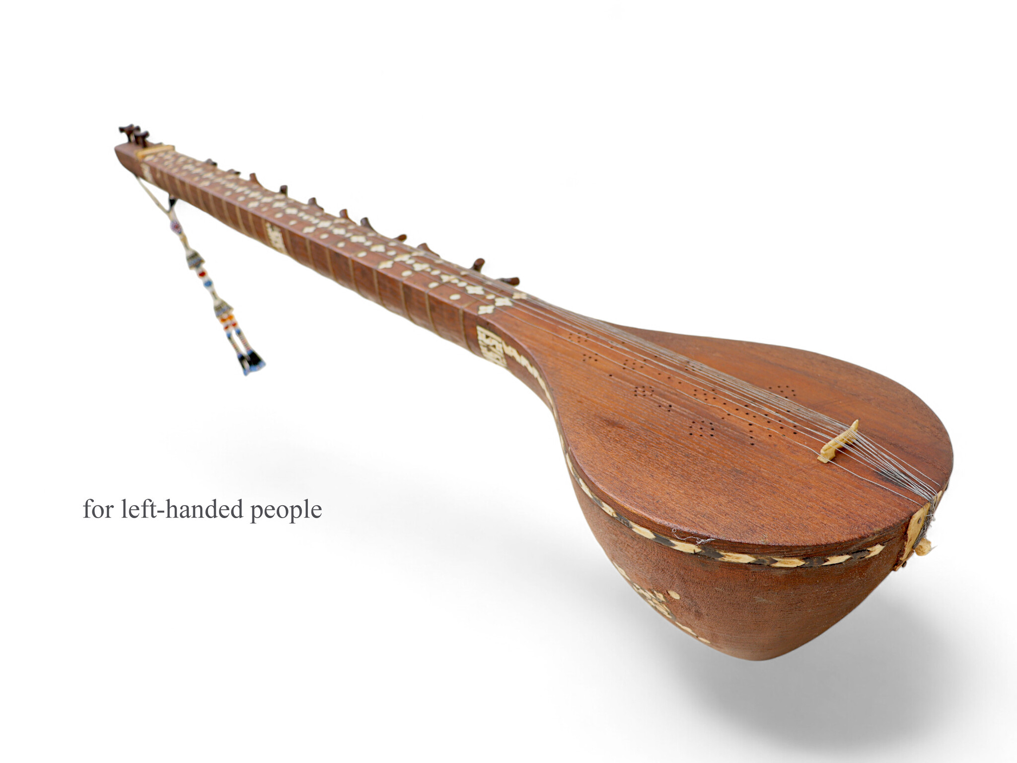 antik exotische traditionelle Volksmusikinstrument Afghanistan Tambur Tanbur tanboor Afghan Langhalslaute für linkshänder   تنبور Nr-25