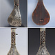 antique afghan folk music instrument Tambur Tanbur tanboor from Afghanaistan  with silver decoration a museum piece تنبور