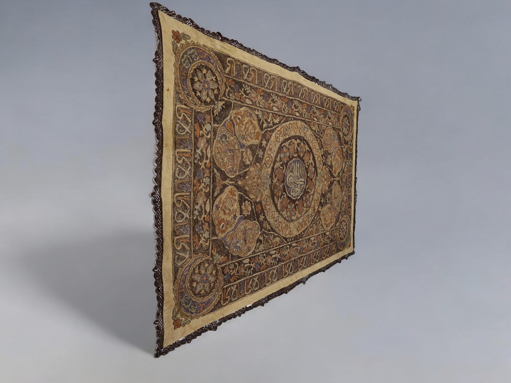 185x127 cm osmanische türkische Textil Panel wandbehang 24/A