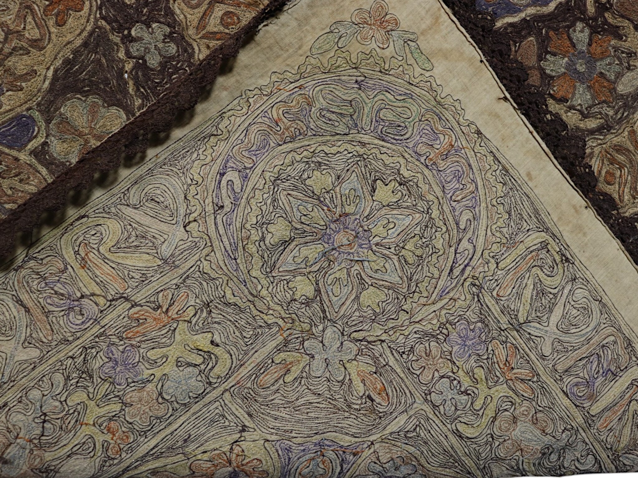 185x127 cm osmanische türkische Textil Panel wandbehang 24/A