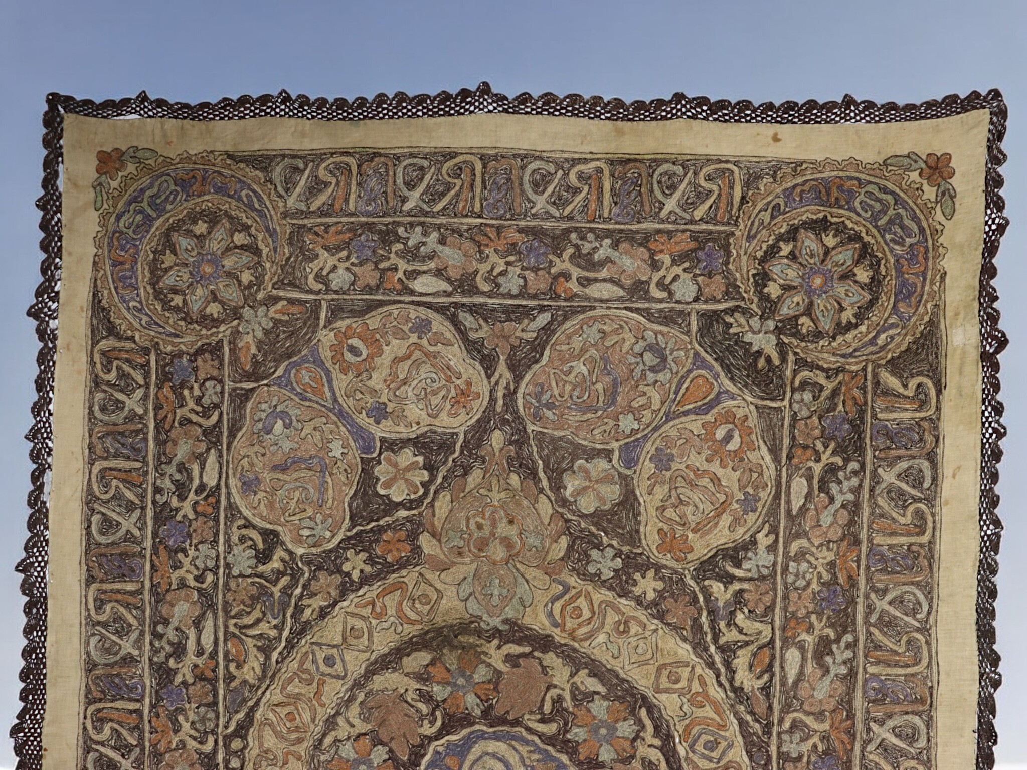 185x127 cm osmanische türkische Textil Panel wandbehang 24/A