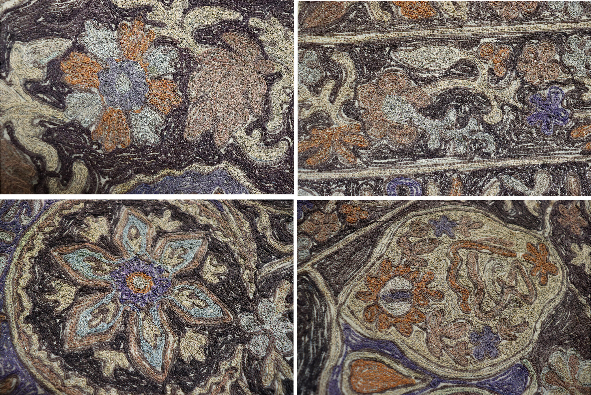 185x127 cm osmanische türkische Textil Panel wandbehang 24/A