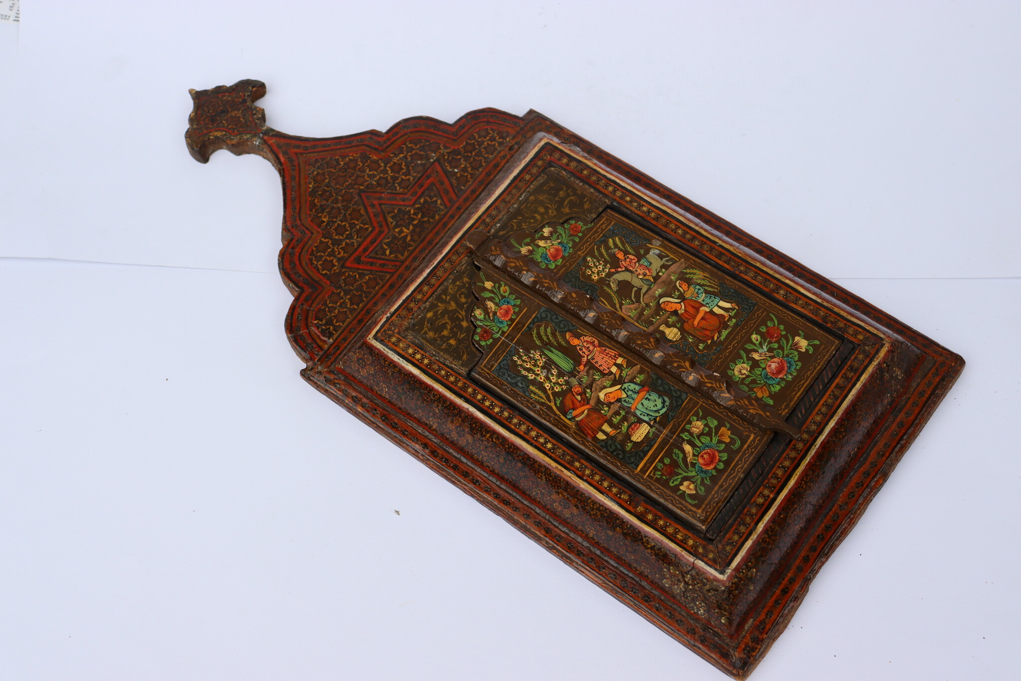 oriental hand made and  Hand Painted Islamic Khatamkari wall mirror mirror hand-painted withe miniature painting 24/A