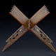 Antique hand-carved Ottoman Islamic Qur'an stand wood Inlaid Qur'an Koran Stand No:B