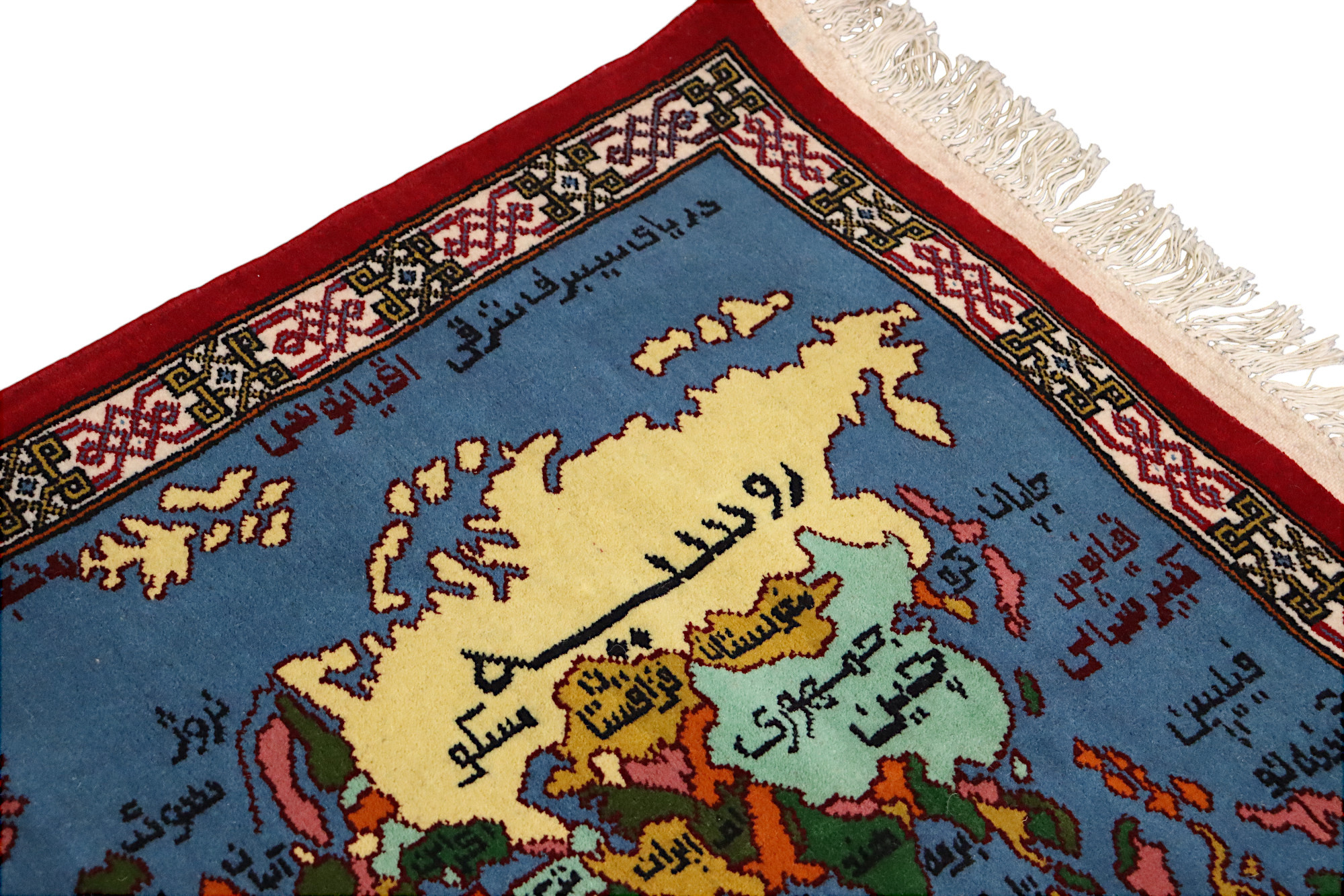 115 x 90 cm meisterwerk handgeküpfte orientteppich wandteppich weltatlas weltkarte teppich landkarte aus Afghanistan