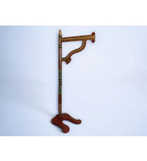 antik-look orient Massiv holz shirodhara ayurveda Stirnguss Kopfguss ständer mit orientalisches handbemalt Mogul Relief Miniaturmalerei 23MGL