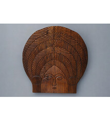 vintage orient solid wood handmade hand carved wall relief wall decoration from Nuristan Afghanistan no:C