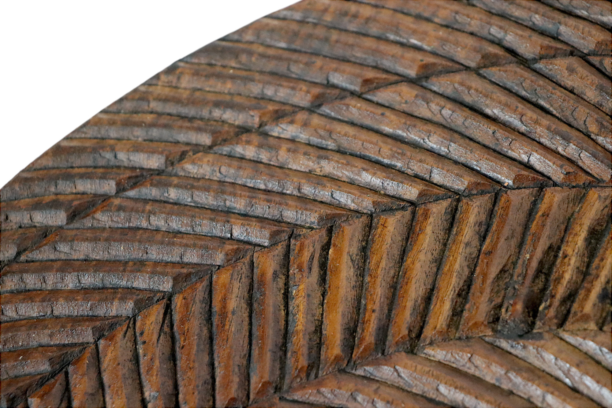 vintage orient solid wood handmade hand carved wall relief wall decoration from Nuristan Afghanistan No:C