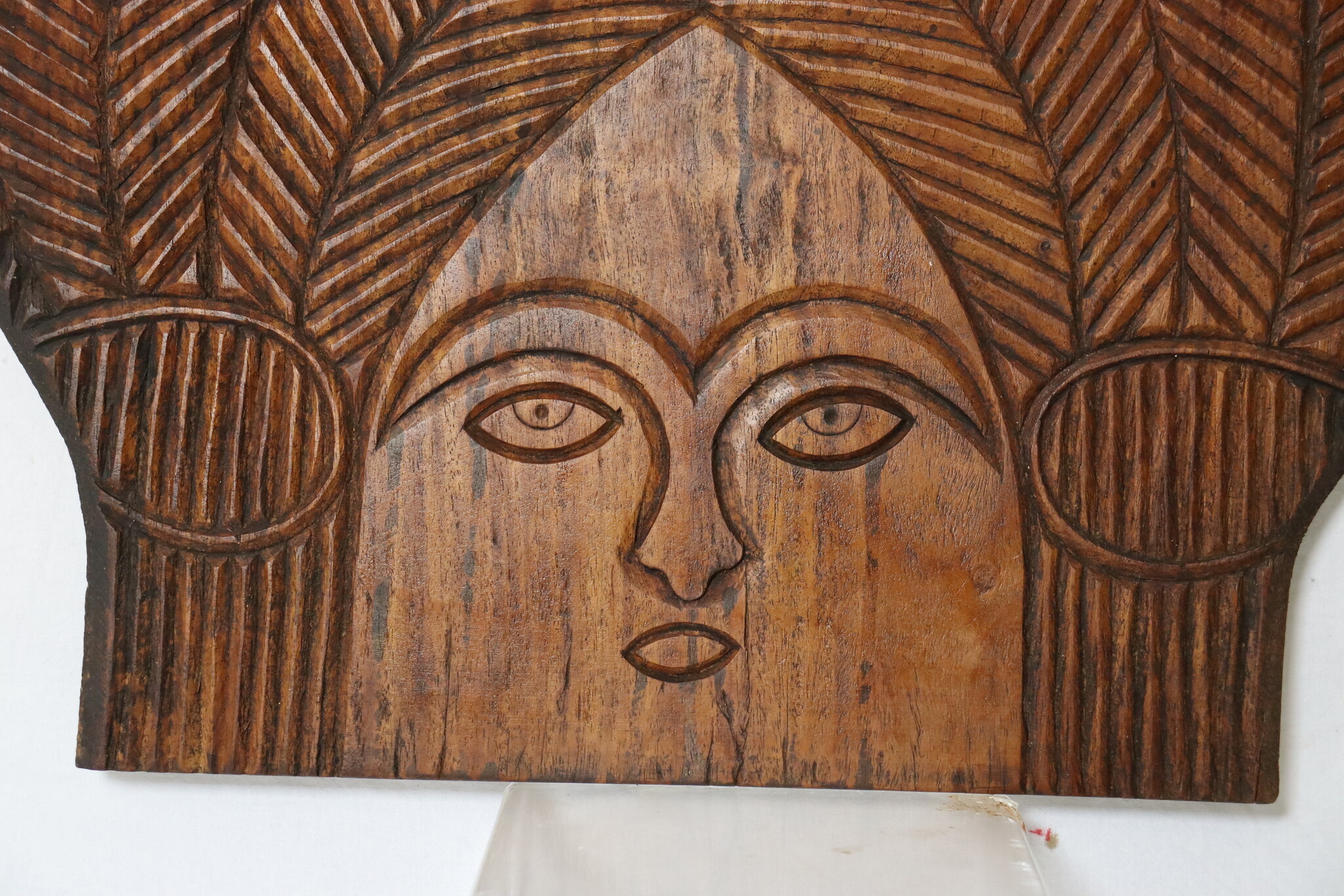 Vintag Handgeschnitzte wandrelief Wandbild WandKunst Skulptur aus Nuristan Afghanistan No:A