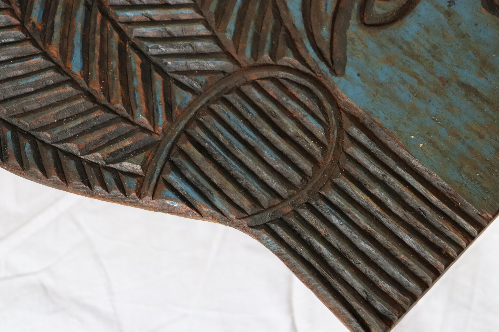 Vintag Handgeschnitzte wandrelief Wandbild WandKunst Skulptur aus Nuristan Afghanistan No:B