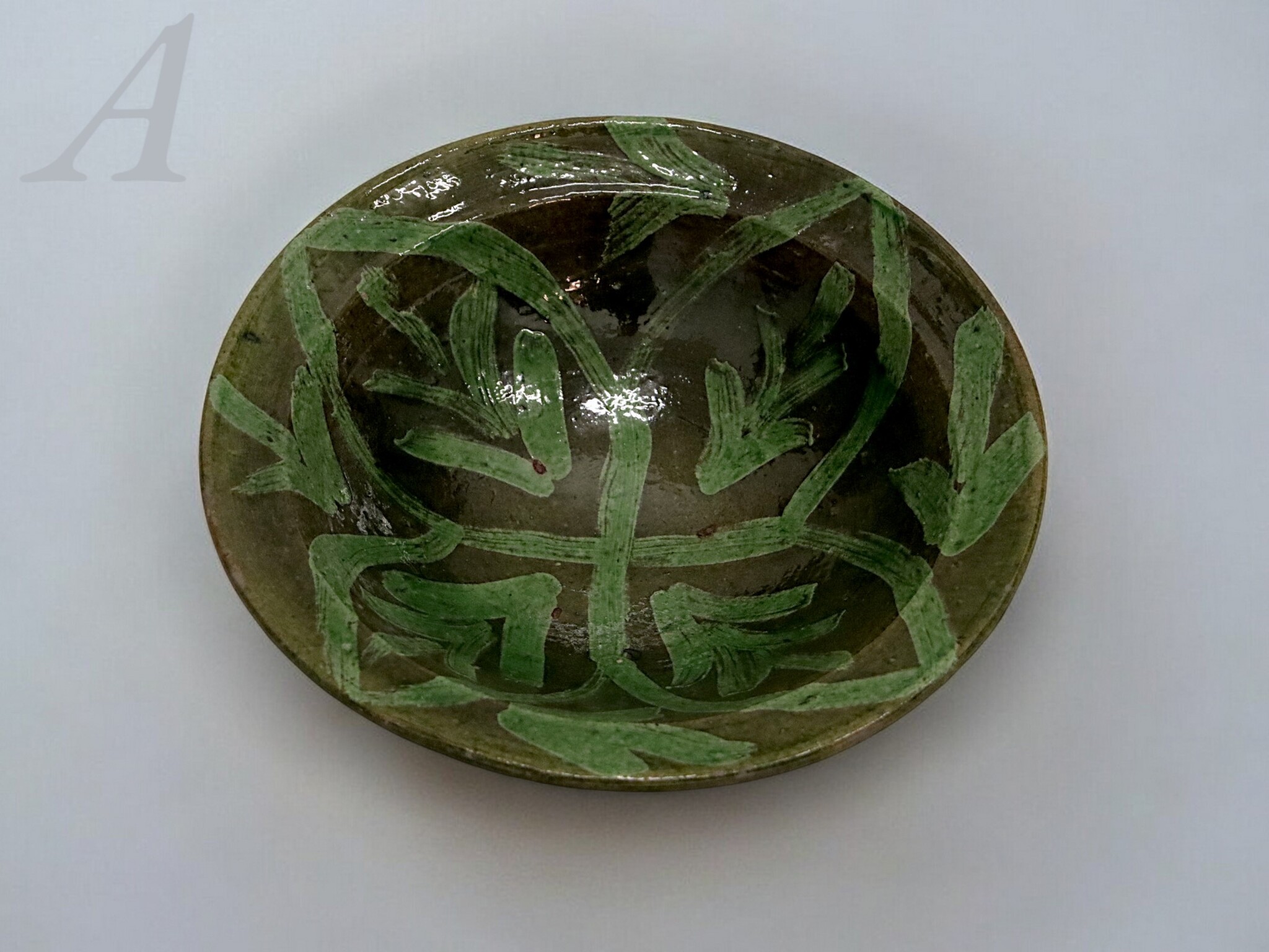 handmade Clay Bowls pottery bowl plate Dish from Swat valley Pakistan  south Afghanistan Green No:24