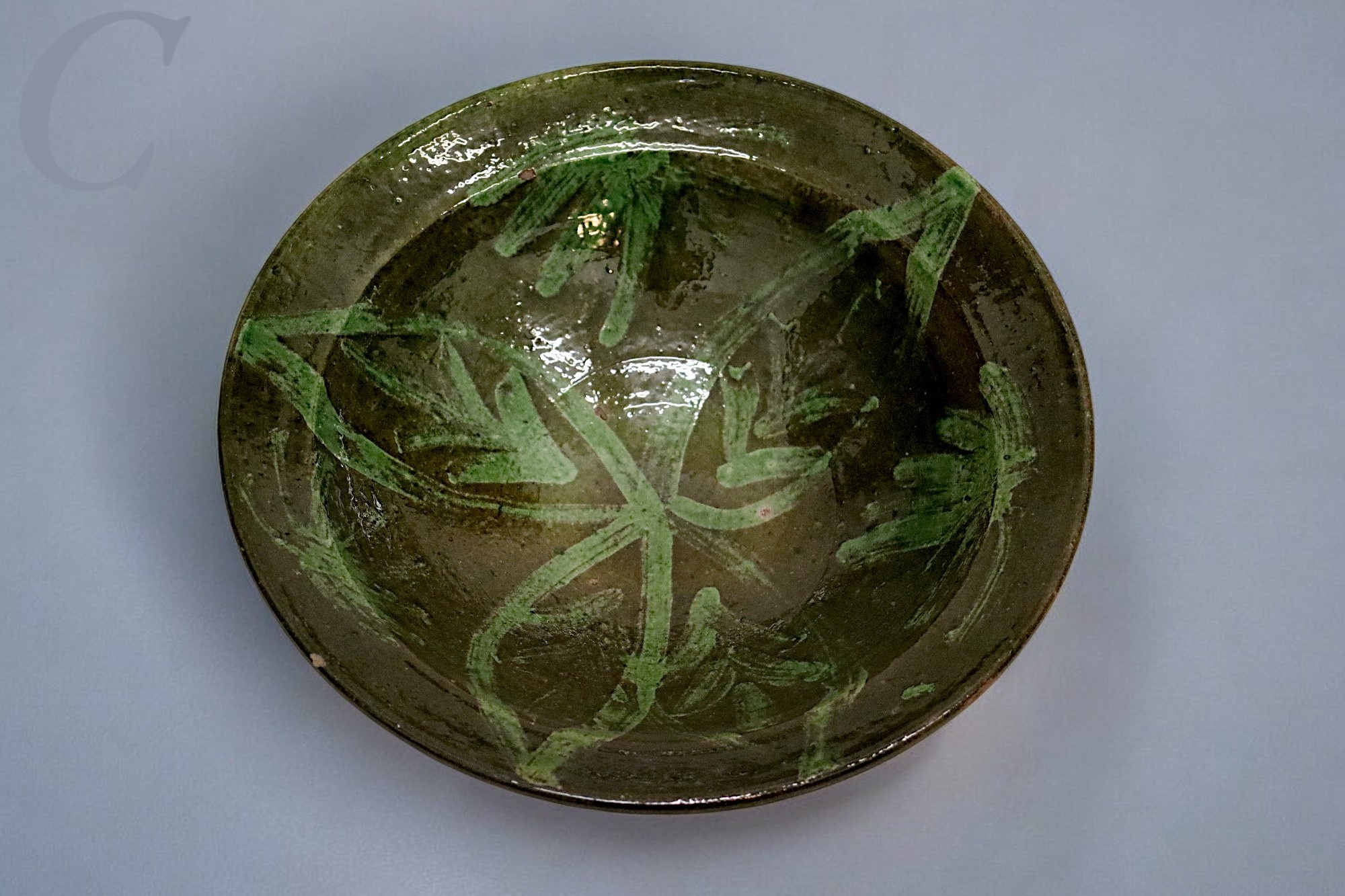handmade Clay Bowls pottery bowl plate Dish from Swat valley Pakistan  south Afghanistan Green No:24