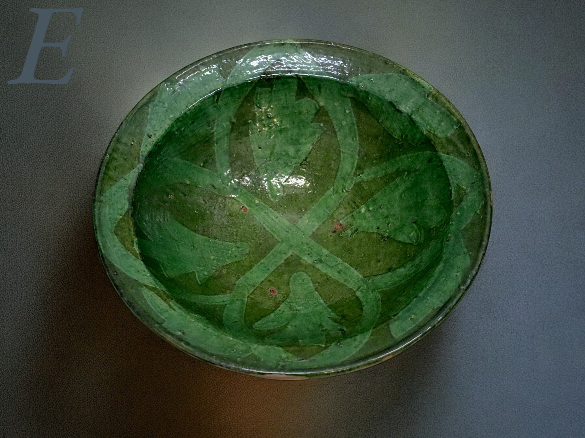 handmade Clay Bowls pottery bowl plate Dish from Swat valley Pakistan  south Afghanistan Green No:24