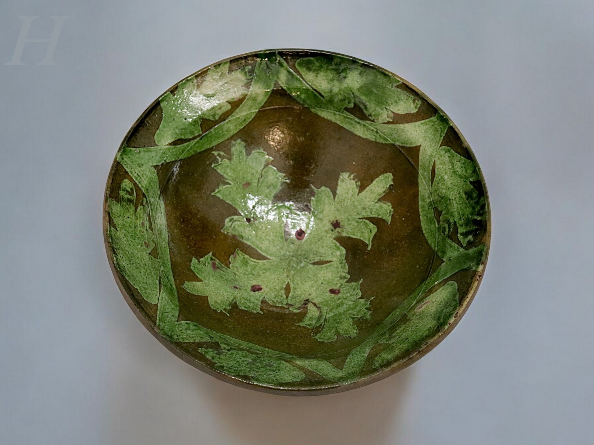 handmade Clay Bowls pottery bowl plate Dish from Swat valley Pakistan  south Afghanistan Green No:24