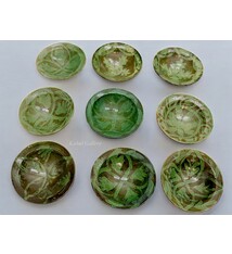 handmade Clay Bowls pottery bowl plate Dish from Swat valley Pakistan  south Afghanistan Green No:24