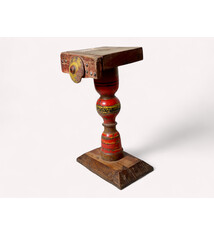 Antique Lacquerware Massiv Holz lampenständer  Nr: C