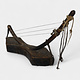antique orient exotic musical instrument  afghanistan Nuristan kohistan harp waj wuj musik. 25A