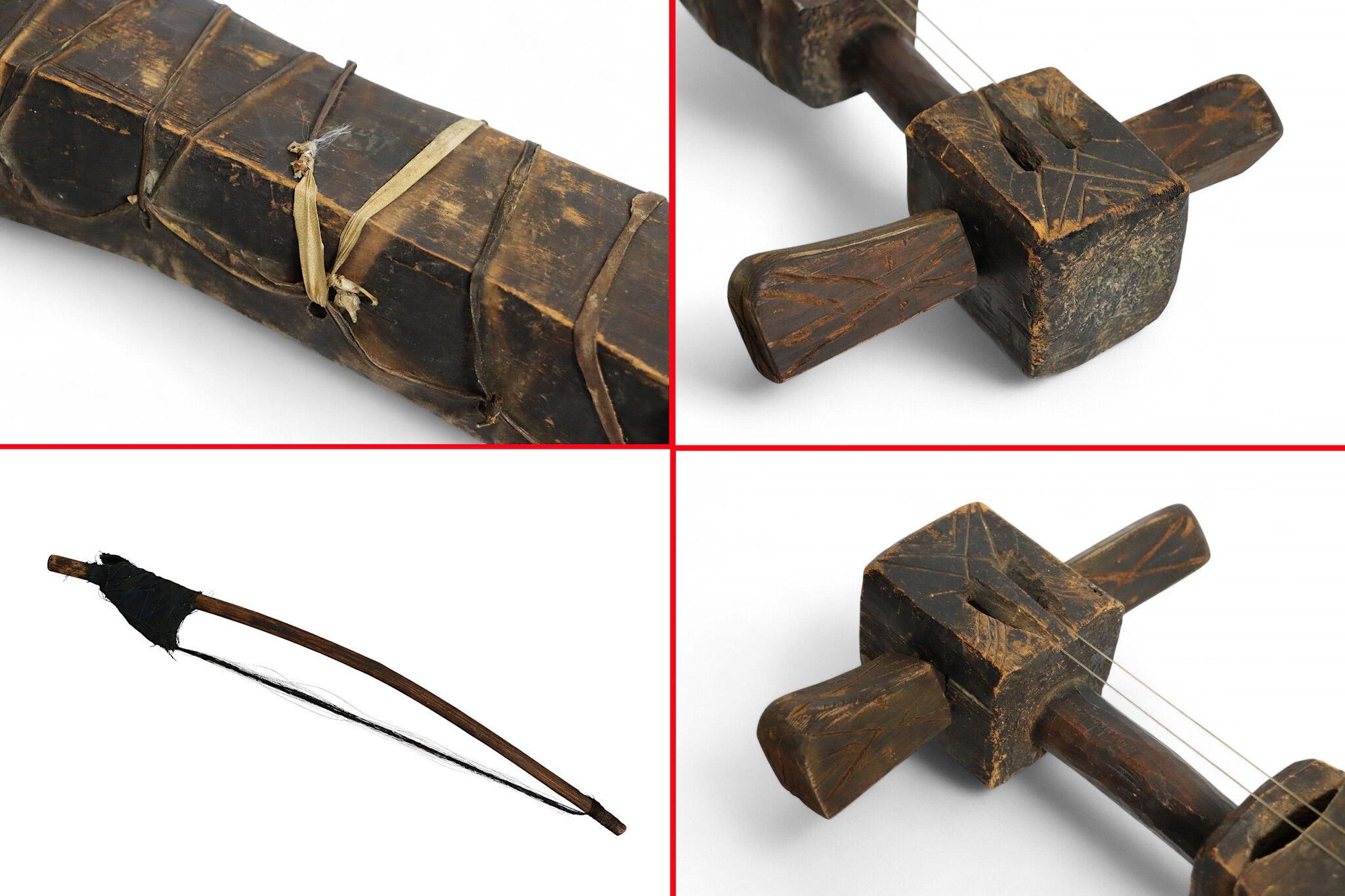 antik sehr seltener orient exotische Musikinstrument afghanistan Nuristan kohistan Sarangi Nr:25B