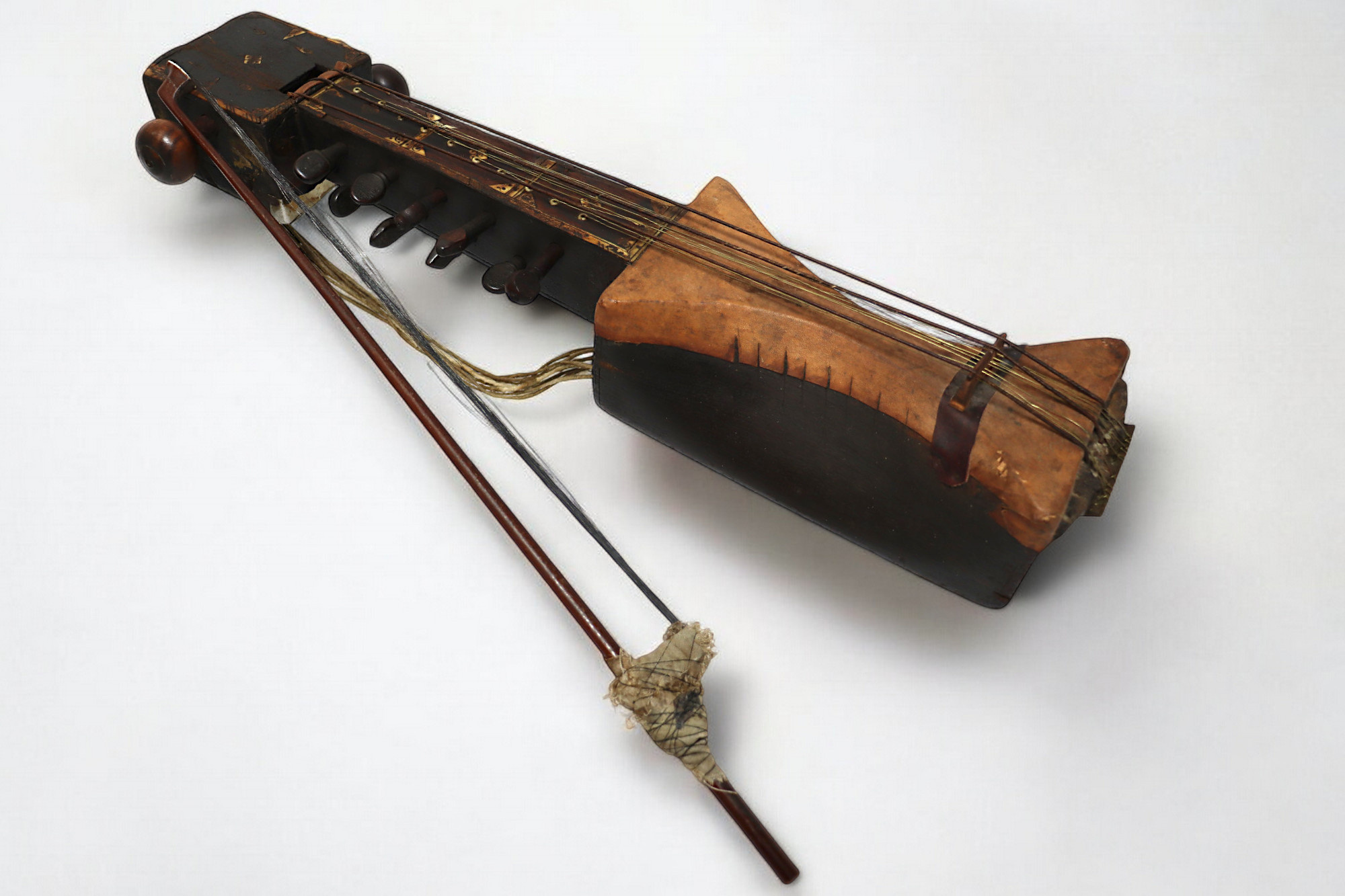 antik sehr seltener orient exotische Musikinstrument afghanistan   Sarangi Nr:25AFG