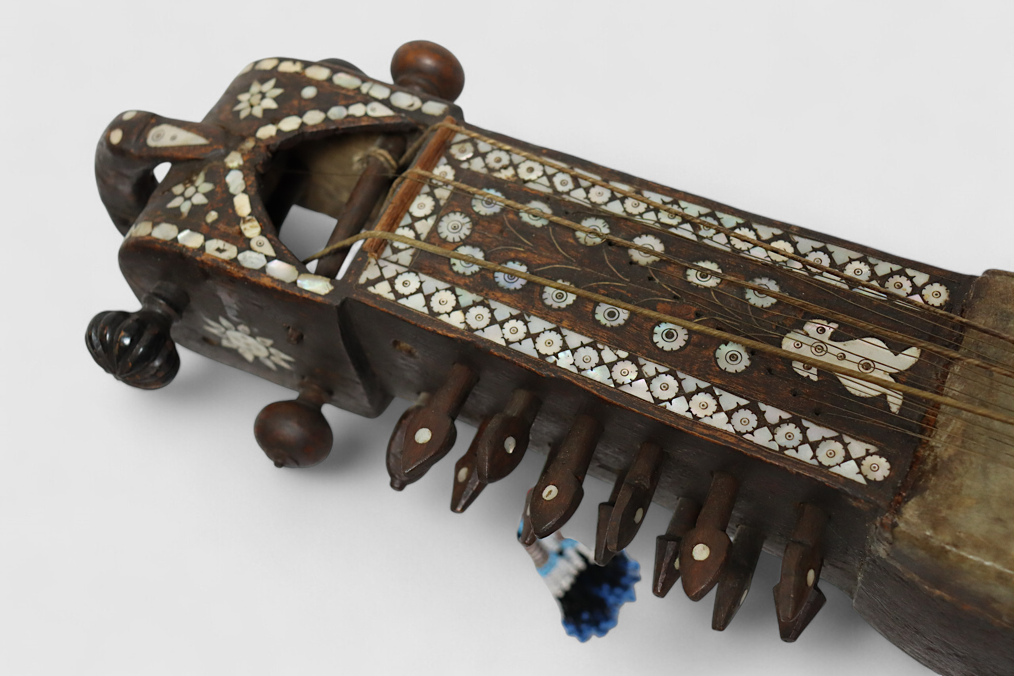 antik sehr seltener orient exotische Musikinstrument afghanistan   Sarangi Nr:25AFG