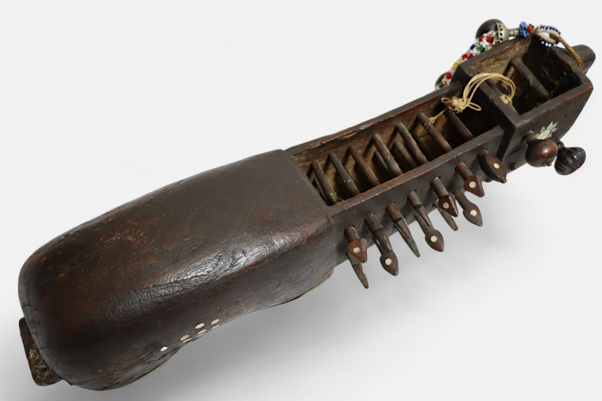 antik sehr seltener orient exotische Musikinstrument afghanistan   Sarangi Nr:25AFG