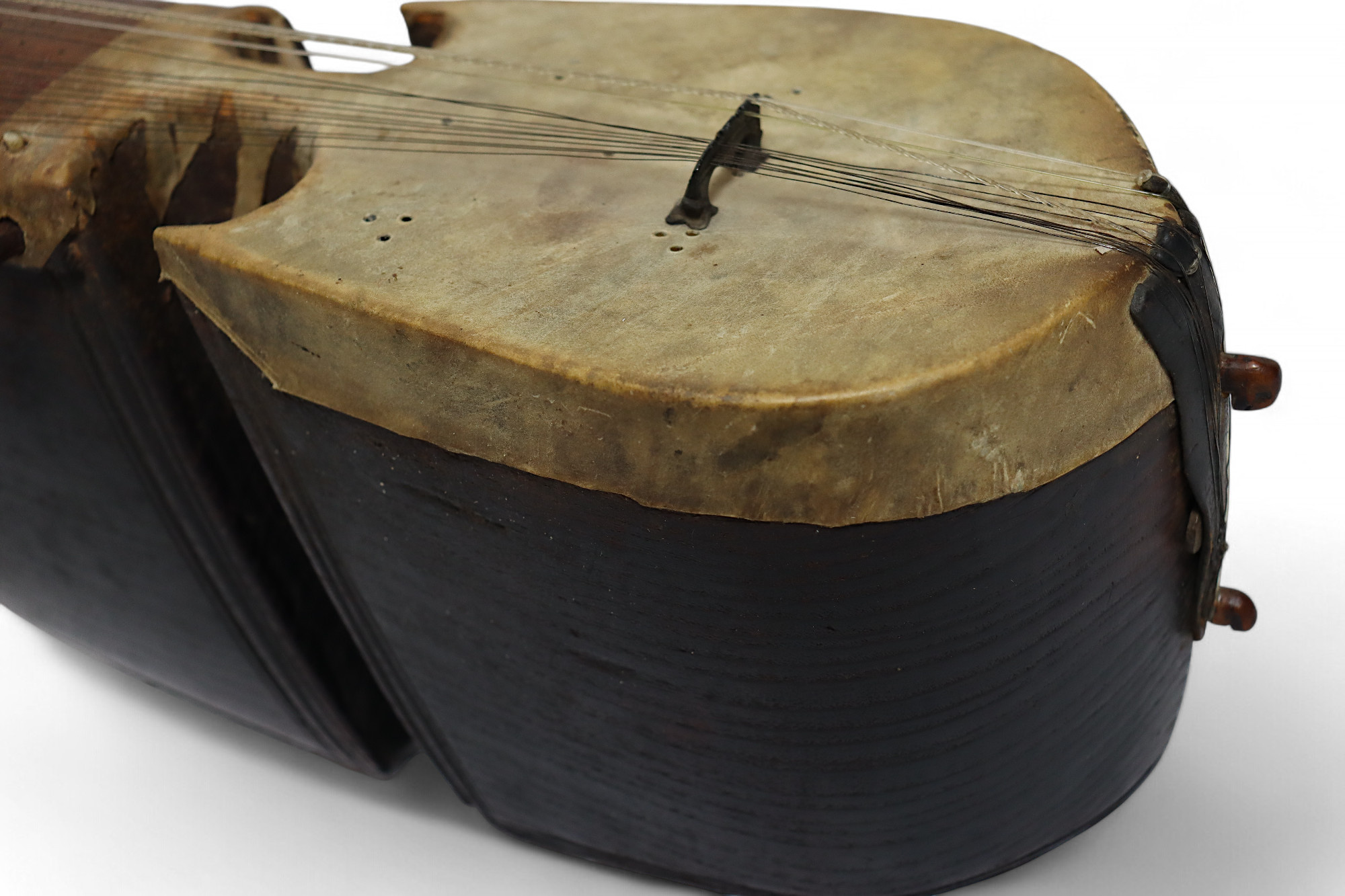 antique traditional folk musical instrument Afghanistan Rubab rabab rabab mother of pearl inlay 25-1