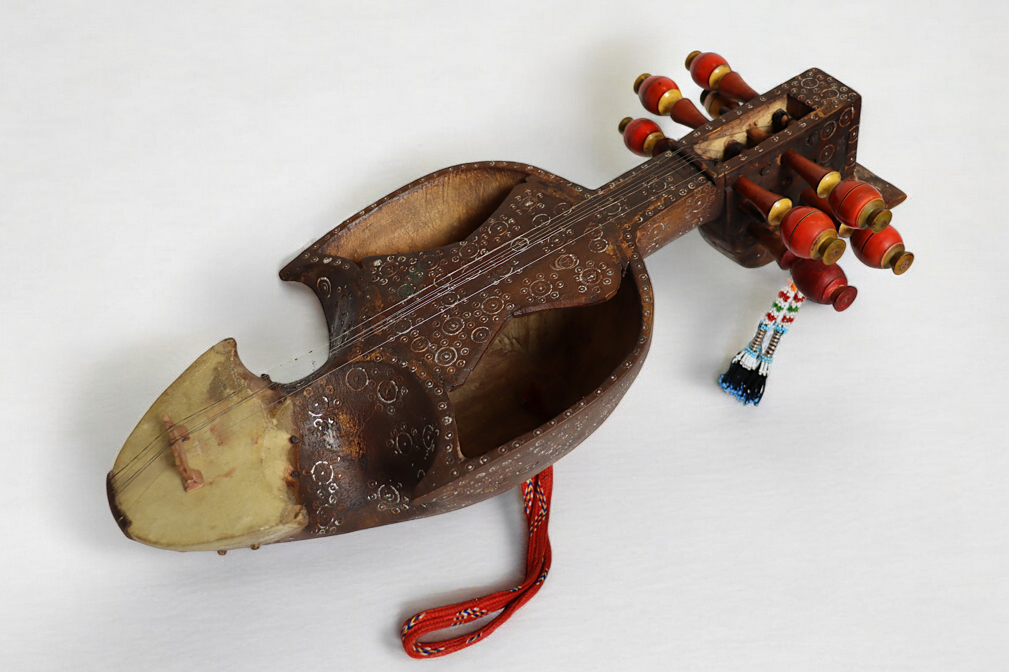 Antik Afghan musikinstrumen Ghichak 25/1