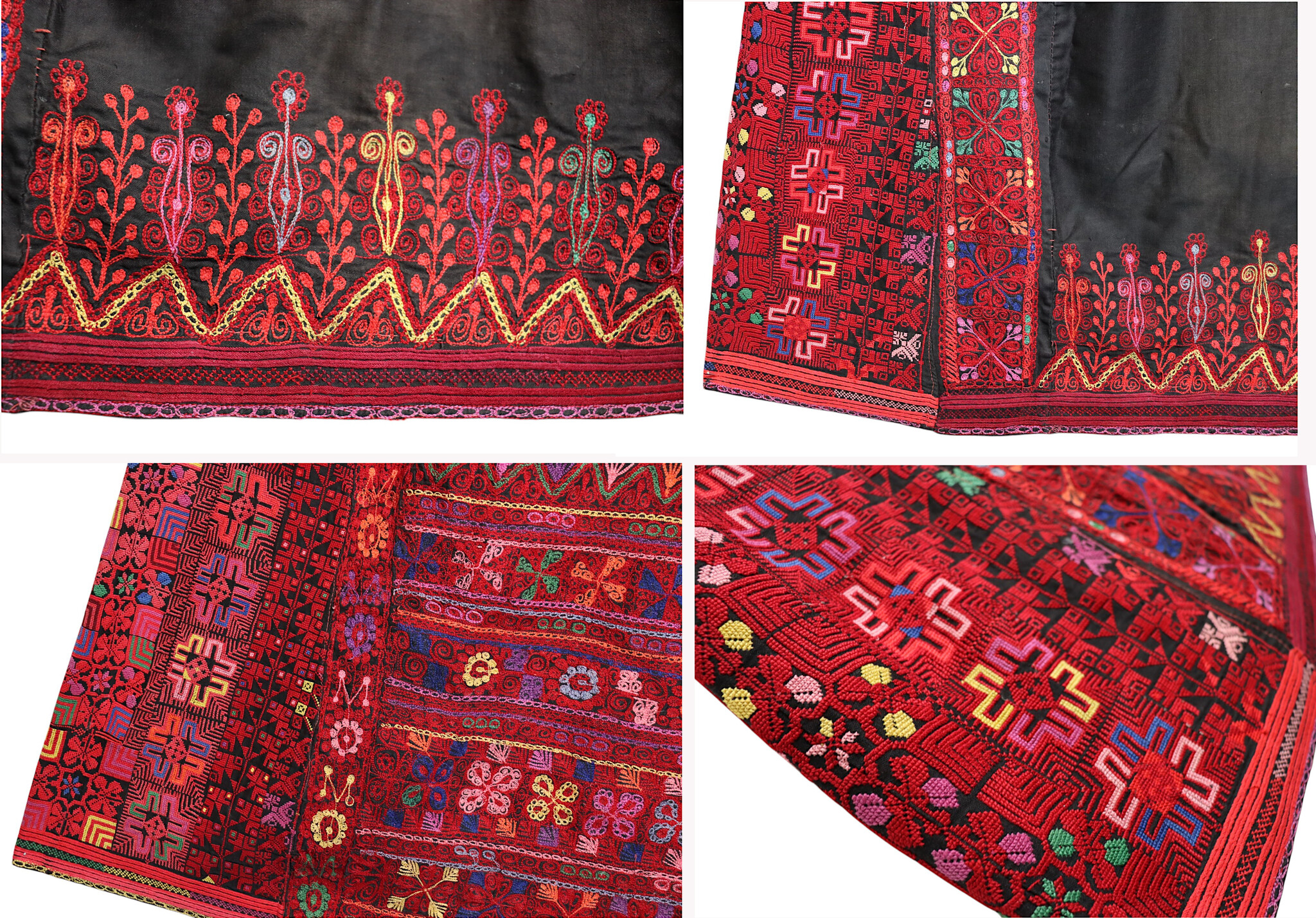 Rare Vintage hand bestickte Palestinian Dress Museum Quality Bedouin Dress from Palestine Beduin Palästina frauen Kleid kostüm Nr-25A