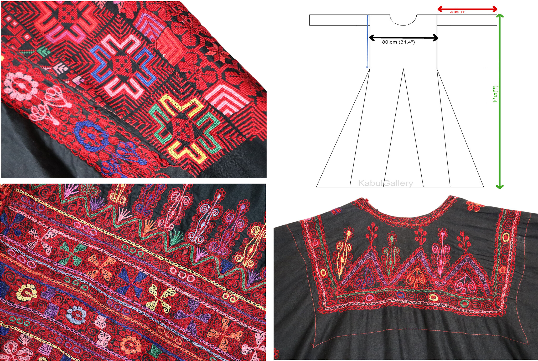 antique hand embroidered bedouin palestinian Ethnic thoub tunic dress Palestinian~SILK~WEDDING~Dress~1930-40's~Rare Museum Piece 25A