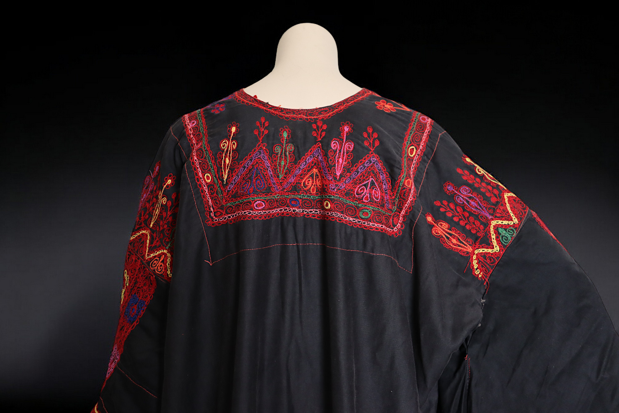 Rare Vintage hand bestickte Palestinian Dress Museum Quality Bedouin Dress from Palestine Beduin Palästina frauen Kleid kostüm Nr-25A
