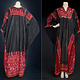 Rare Vintage hand bestickte Palestinian Dress Museum Quality Bedouin Dress from Palestine Beduin Palästina frauen Kleid kostüm Nr-25A