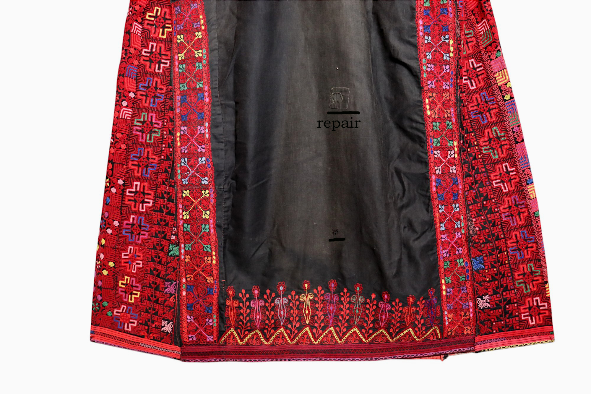 Rare Vintage hand bestickte Palestinian Dress Museum Quality Bedouin Dress from Palestine Beduin Palästina frauen Kleid kostüm Nr-25A