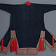 Vintage hand bestickte  Jacke  Mantel Kleid Stamm Akha  oder Hmong aus der Akha in Nordostasien thailand , Mitte des 20. Jahrhunderts Museum Quality