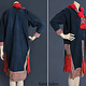 Vintage hand embroidered jacket coat dress tribe Akha or Hmong from   Northeast Asia Thailand , mid 20th century Museum Quality