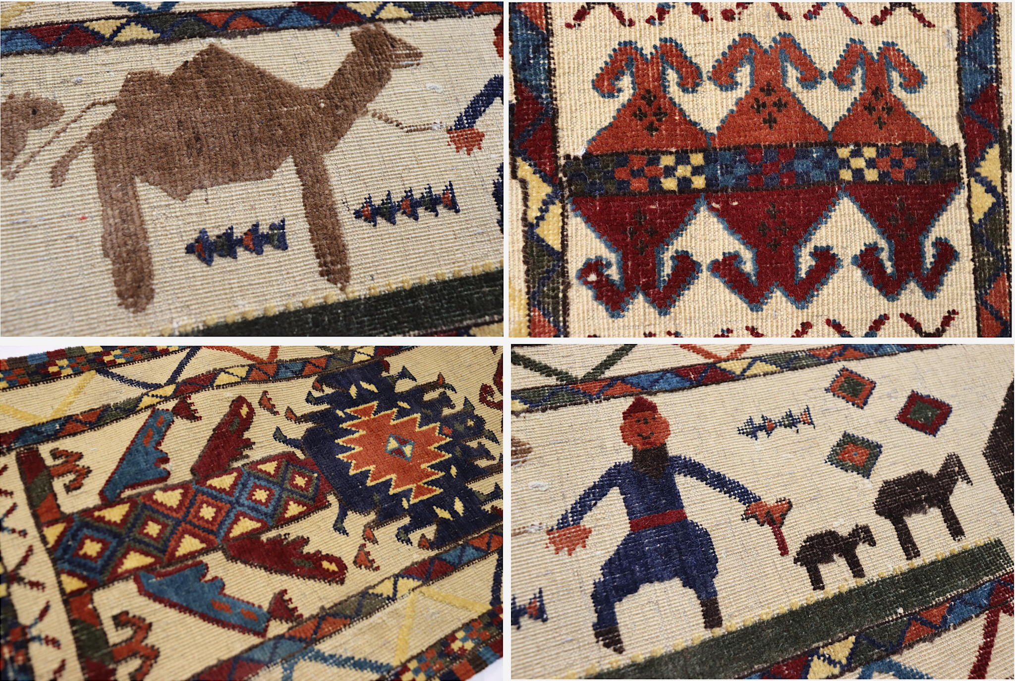 980  x 40 cm  Rare  oriental turkmen Bukhara jemud nomadic kilim tentband Yurt Turkoman tent band,