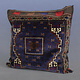 antique very rare Balochi nomadic carpet cushion orient nomad rug seat Bohemian Afghanistan pillow 21/7