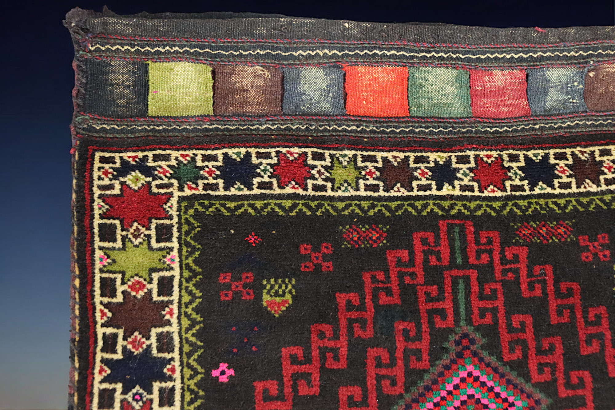 antique orient Afghan Beloch nomad rug seat cushions floor cushion Bohemian pillow. 21/2