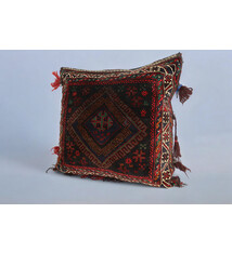 78x73 cm antique very rare Balochi nomadic carpet cushion orient nomad rug seat Bohemian Afghanistan pillow 21/1