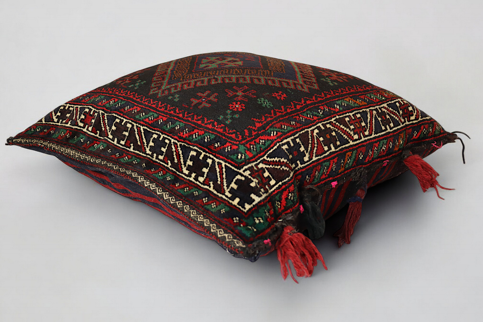 antique orient Afghan Beloch nomad rug seat cushions floor cushion Bohemian pillow. 21/1