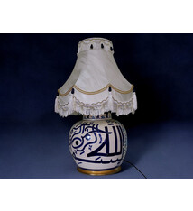 islamische handbemalte Keramik Lampenfuß aus Multan Iznik Lampe بسم الله الرحمن الرحيم Nr: C