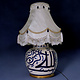 super large Multan ware Ceramic lamp base with islamic calligraphy blue and turquoise Iznik decoration بسم الله الرحمن الرحيم No: C
