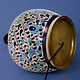 super large Multan ware Ceramic lamp base with islamic calligraphy blue and turquoise Iznik decoration بسم الله الرحمن الرحيم No: C