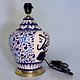 islamische handbemalte Keramik Lampenfuß aus Multan Iznik Lampe الله الصمد Nr: 25E