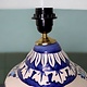 super large Multan ware Ceramic lamp base with islamic calligraphy blue and turquoise Iznik decoration الله الصمد No:25E