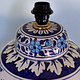 islamische handbemalte Keramik Lampenfuß aus Multan Iznik Lampe اللهم صلي علي محمد وبارك وسلم Nr: 25A