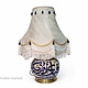 super large Multan ware Ceramic lamp base with islamic calligraphy blue and turquoise Iznik decoration فبأي آلاء ربكما تكذبان No:B